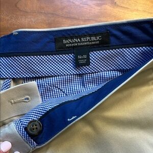 Banana Republic Men's Tan Slim Fit Pants